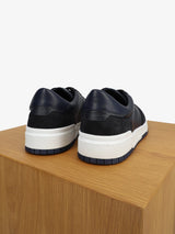 Baskets en cuir marine - IZAC