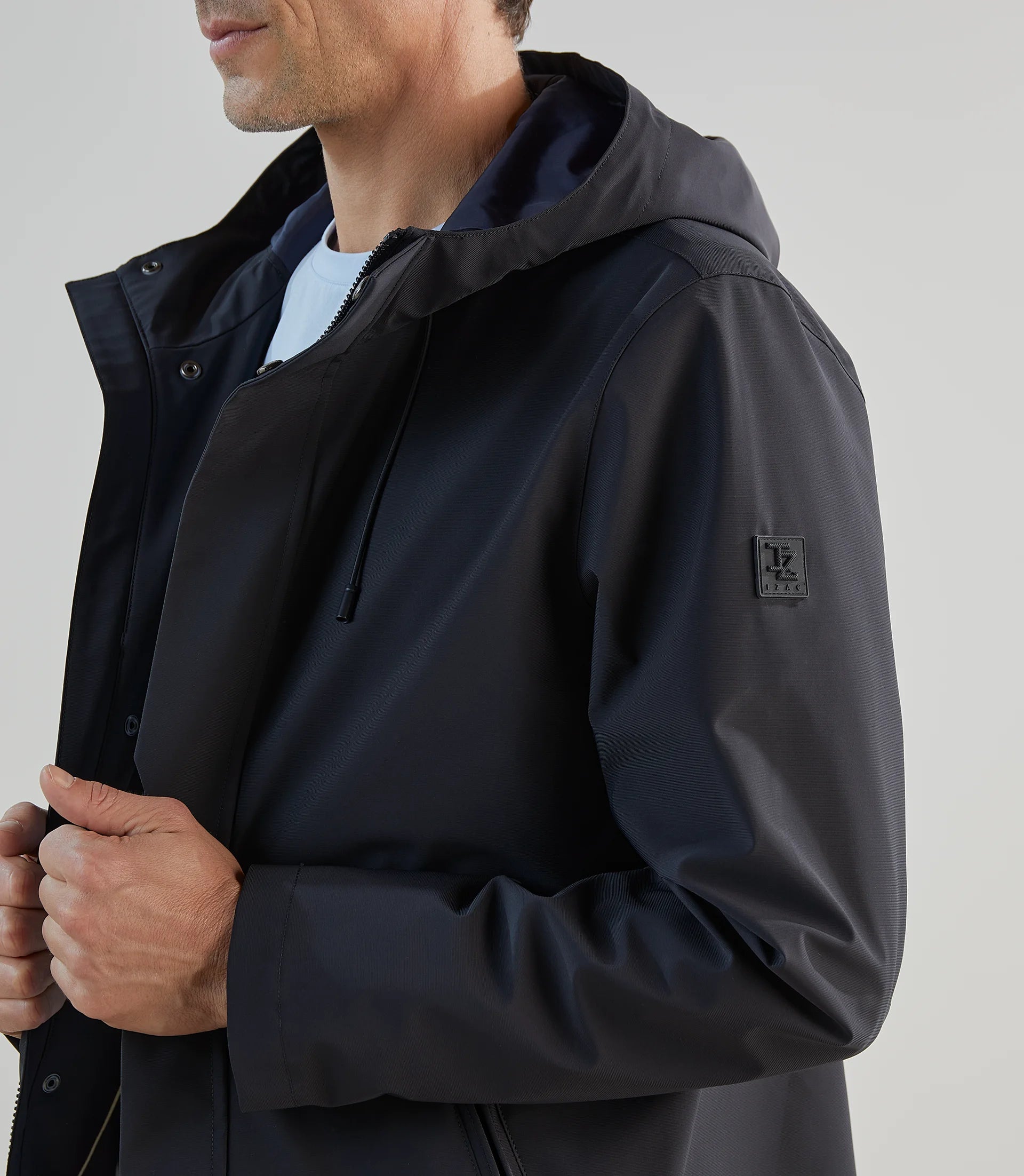 Parka légère à capuche marine - IZAC