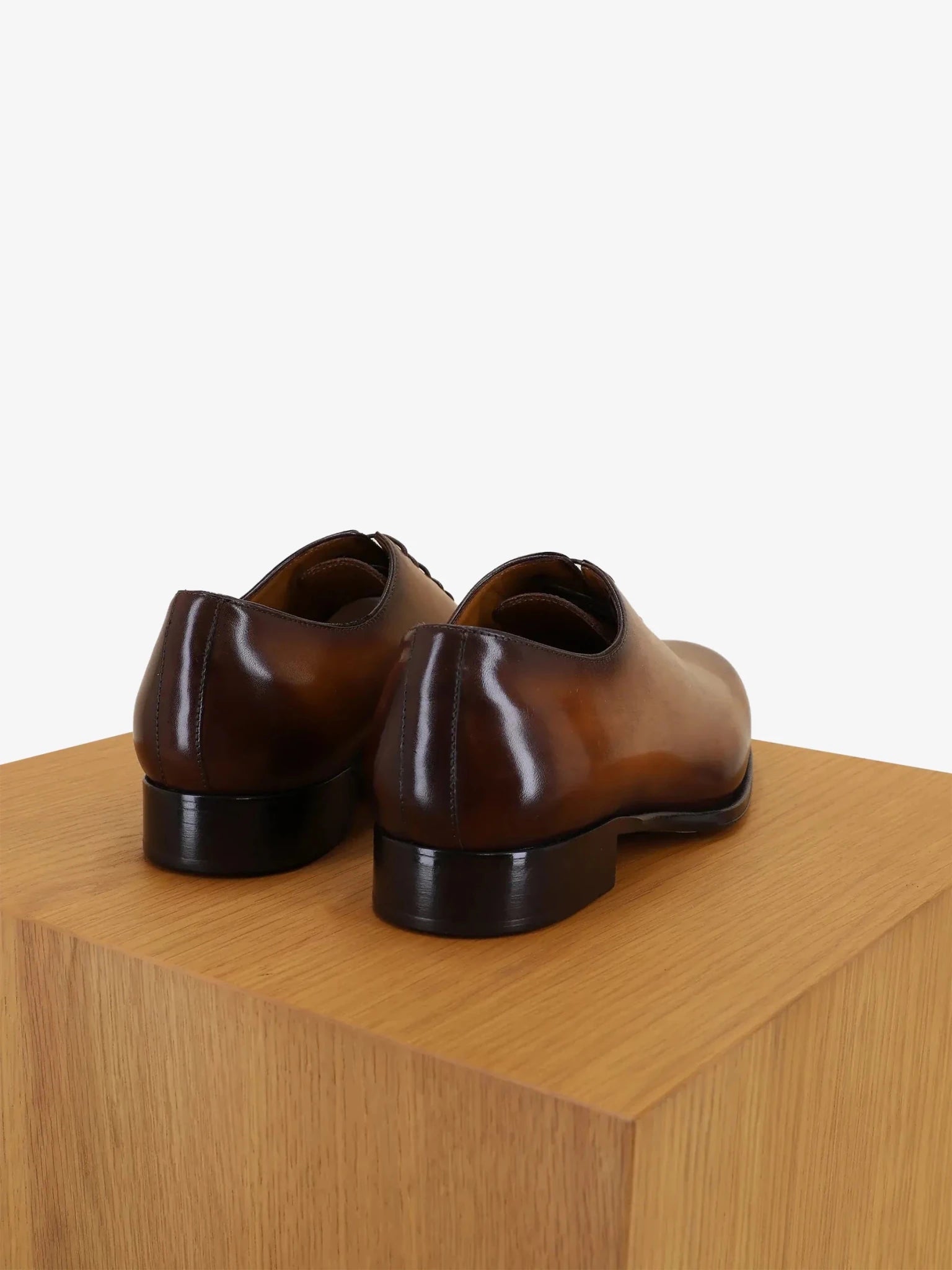 Richelieu en cuir marron - IZAC