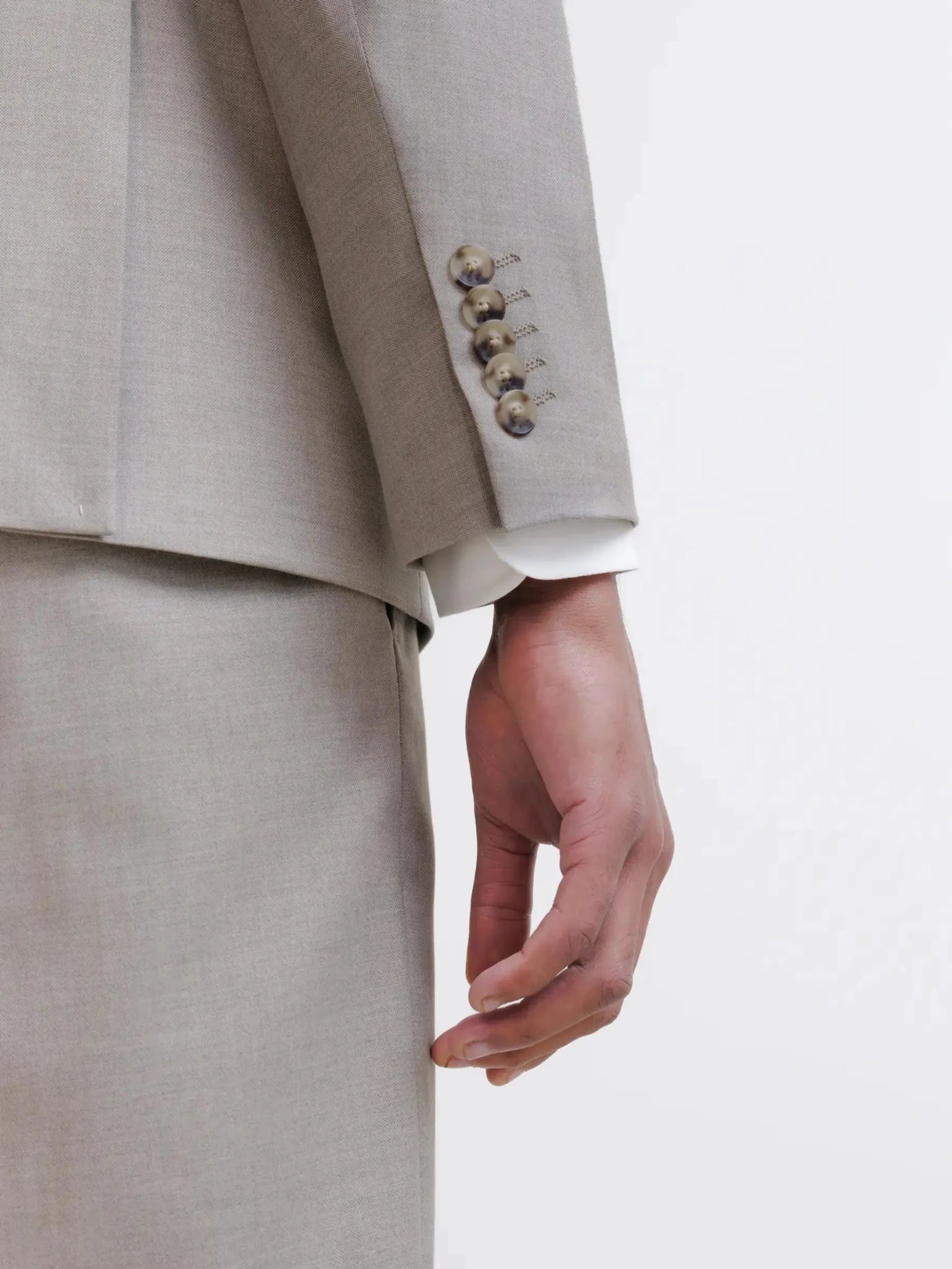 Costume 2 boutons beige - IZAC
