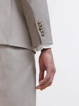 Costume 2 boutons beige
