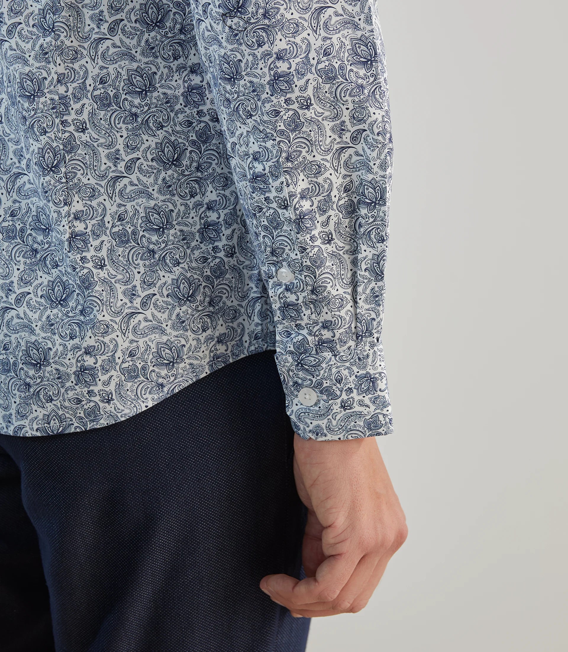 Chemise ville fantaisie blanche - IZAC