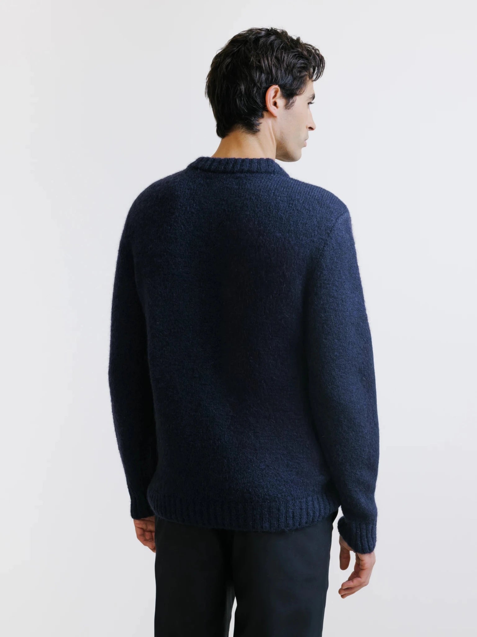 Pull col rond marine - IZAC