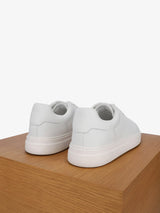 White leather sneakers