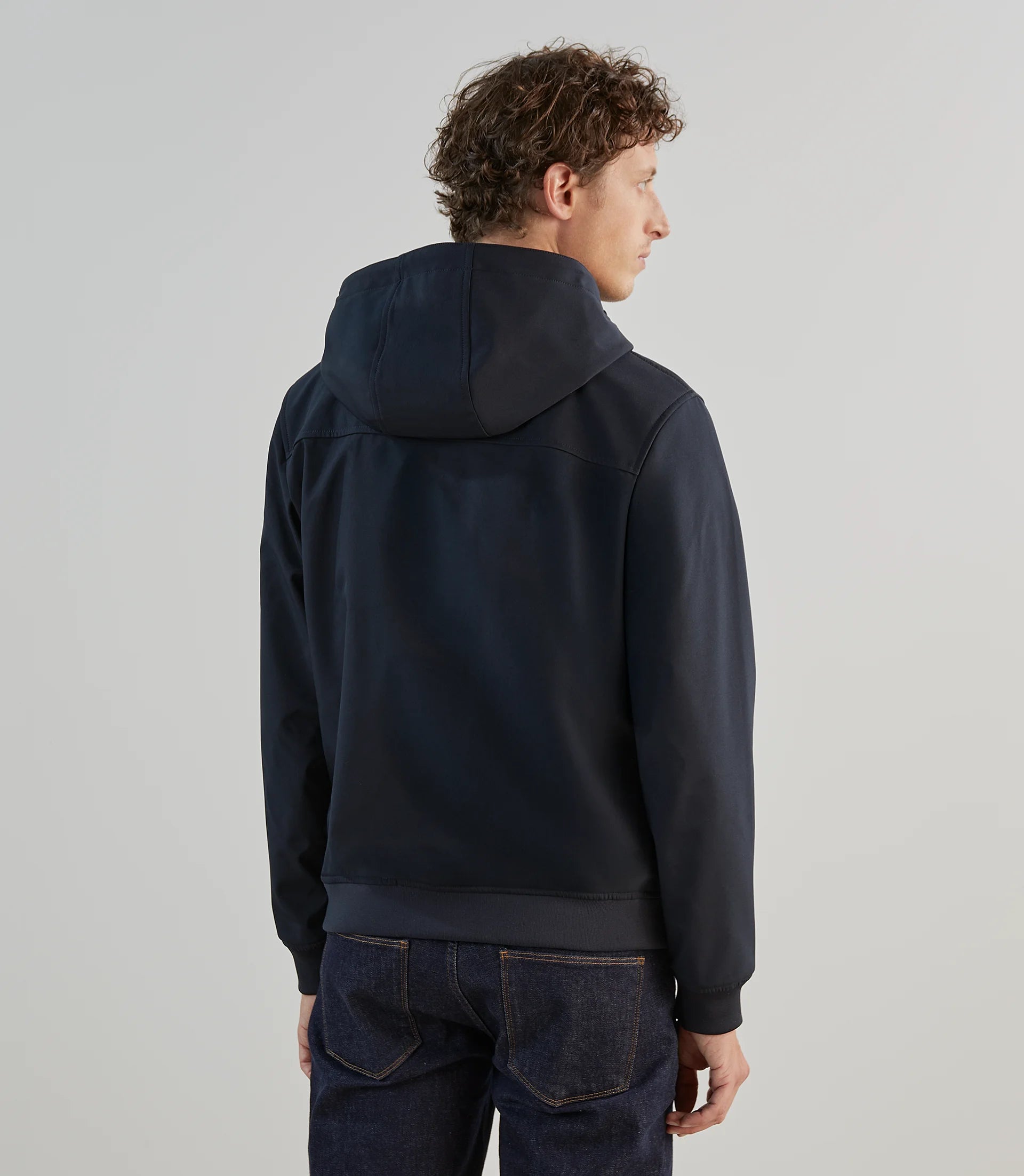 Blouson à capuche marine - IZAC