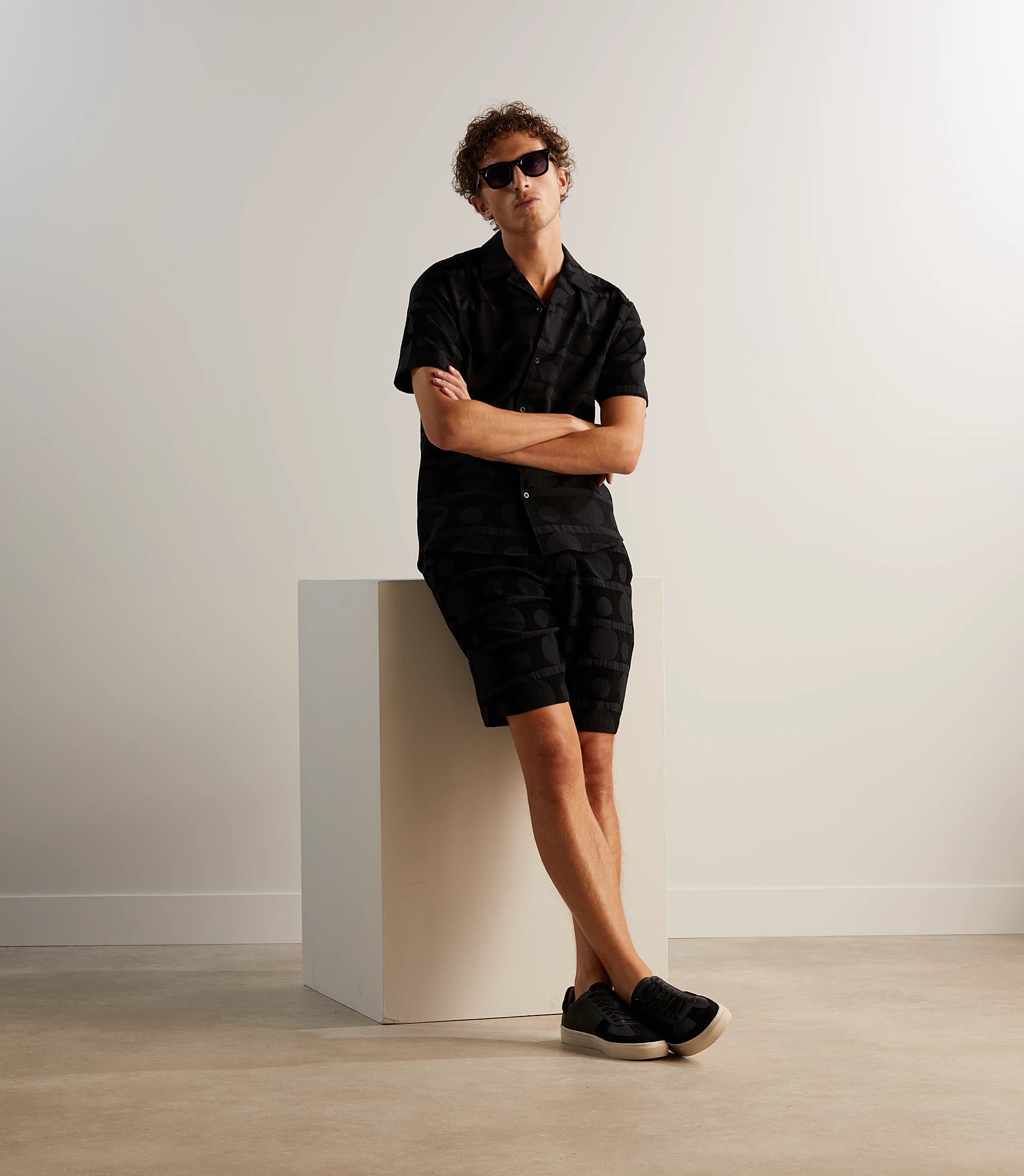 Chemise fantaisie noire - IZAC