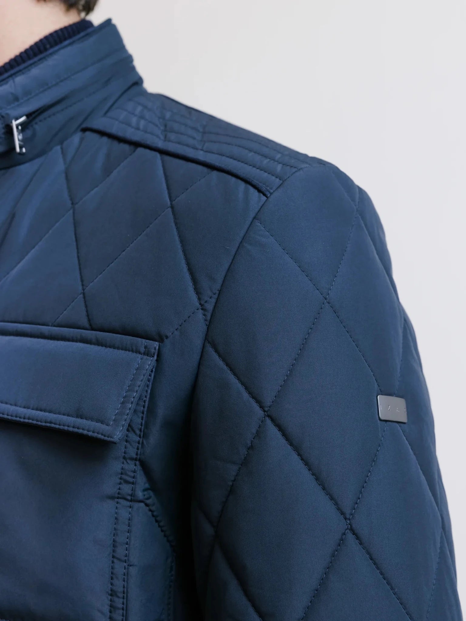 Blouson col montant marine - IZAC
