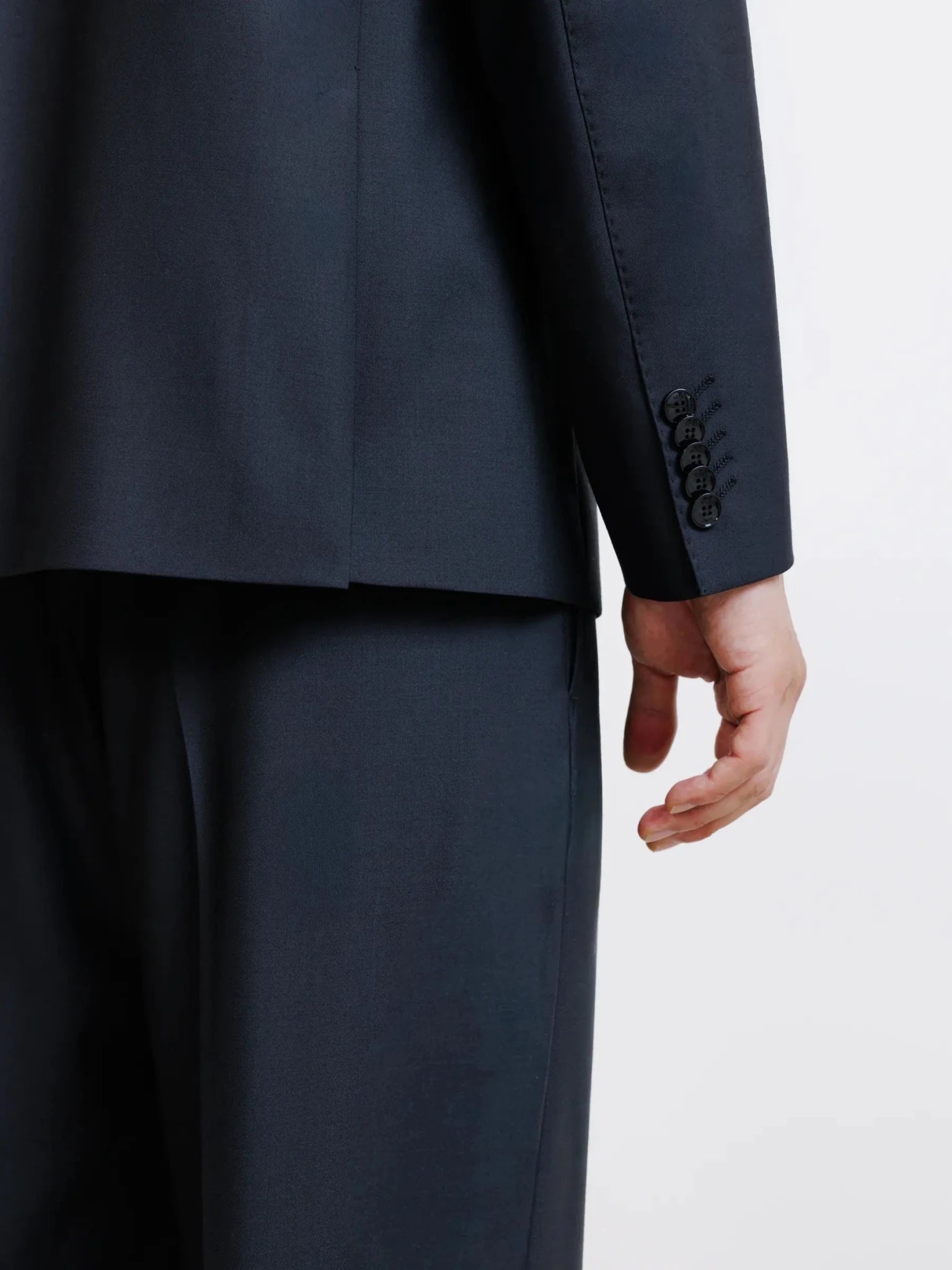 Veste en laine majoritaire noire - IZAC