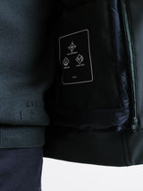 Khaki stand-up collar jacket