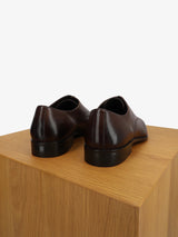 Derby en cuir marron