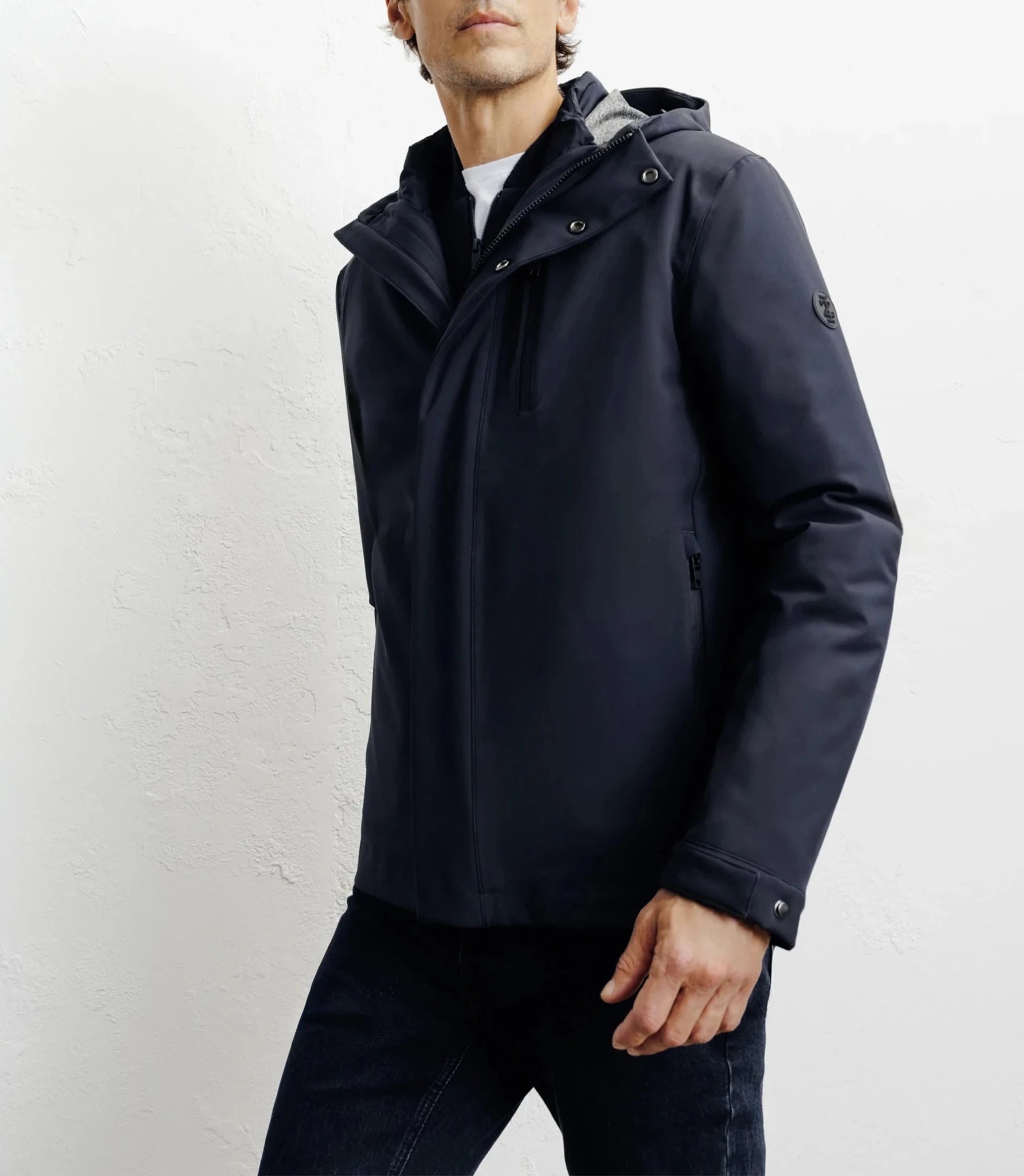 Parka courte 3 en 1 marine - IZAC