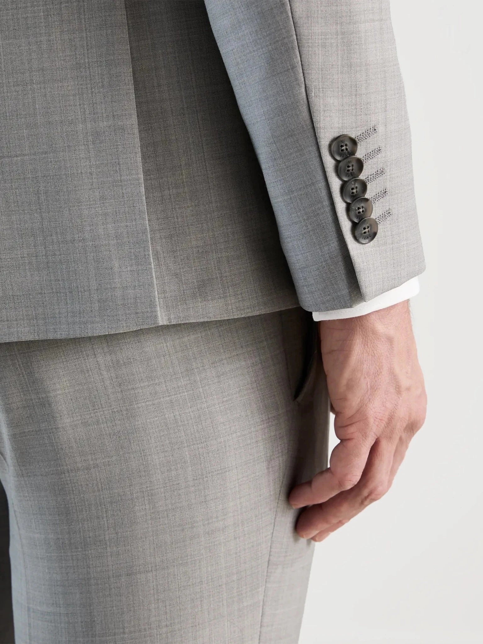 Costume 2 boutons gris - IZAC