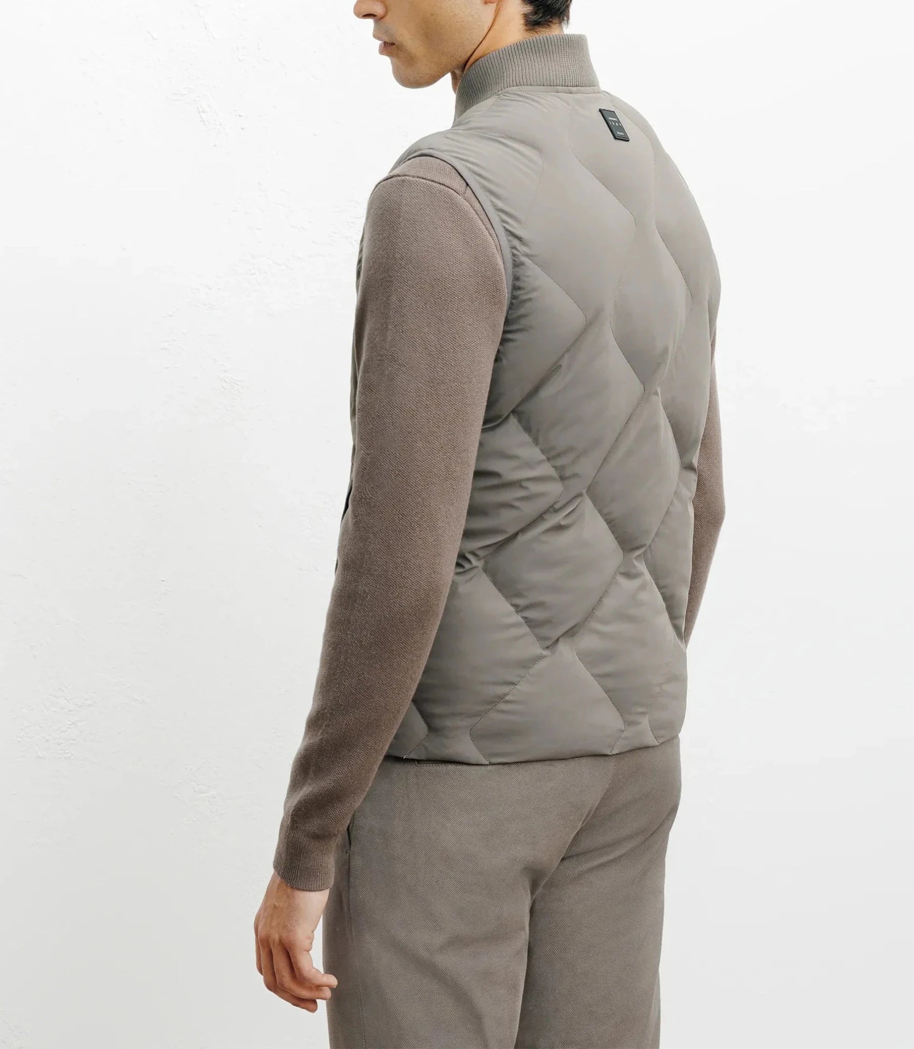 Doudoune sans manches taupe - IZAC