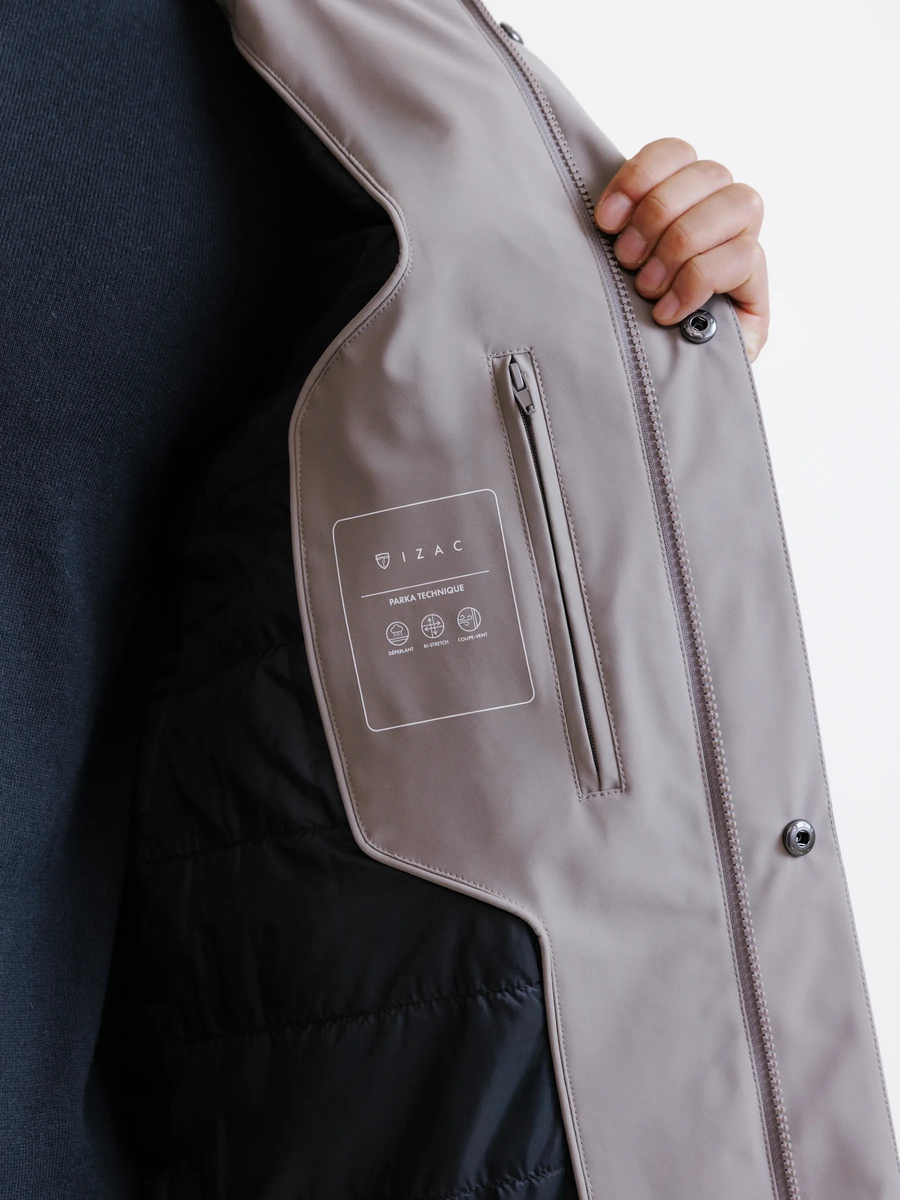 Parka légère taupe
