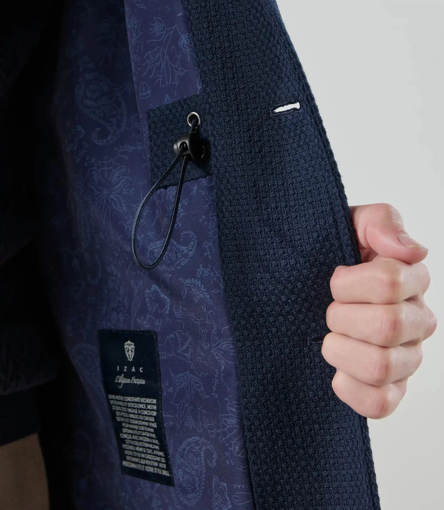 Veste casual saharienne marine - IZAC