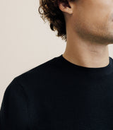T-shirt en maille noir - IZAC