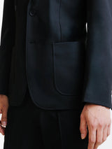 Veste en maille avec parementure noire - IZAC
