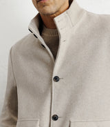 Blouson col montant beige - IZAC