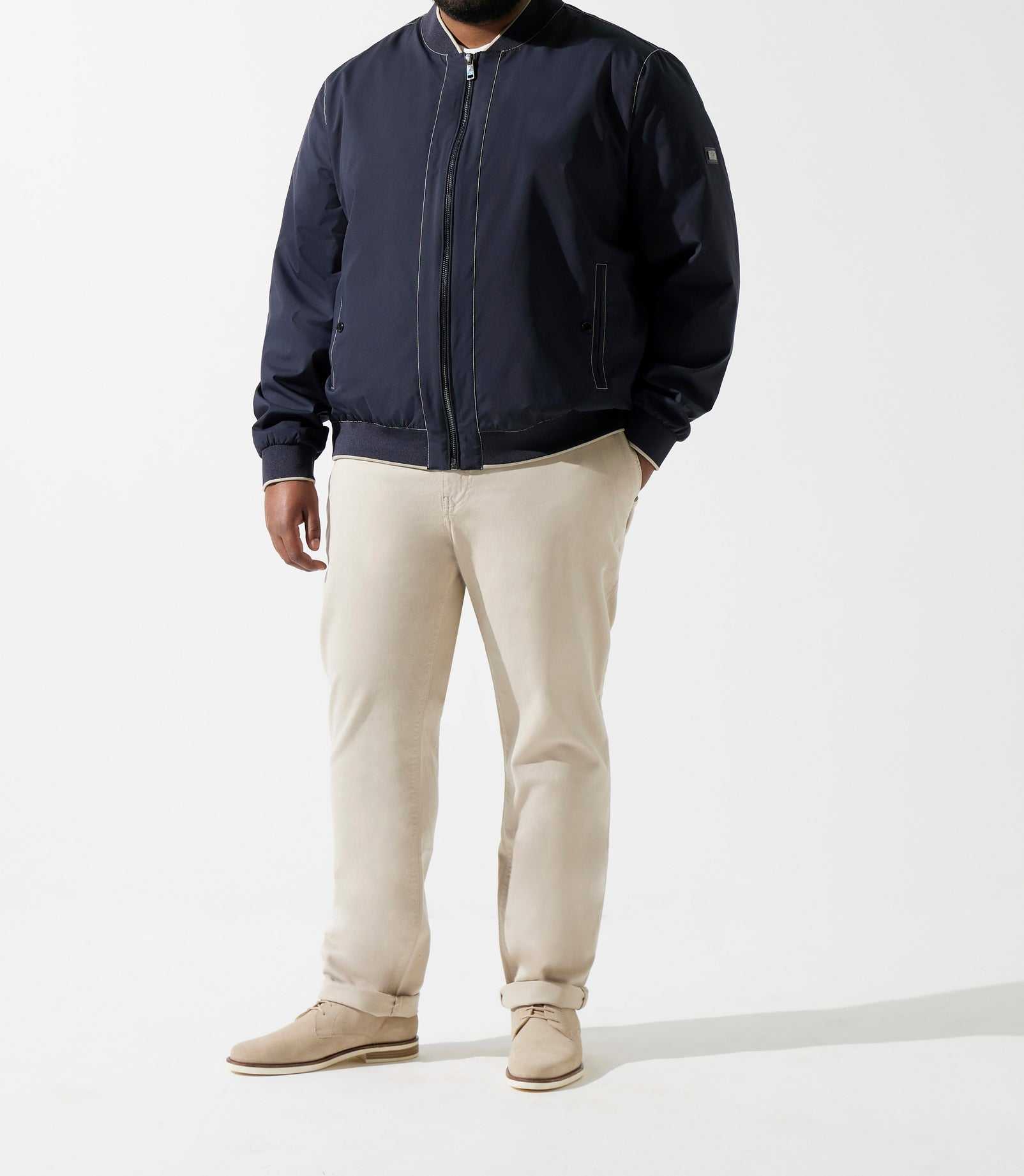 Blouson teddy marine RONBT - IZAC