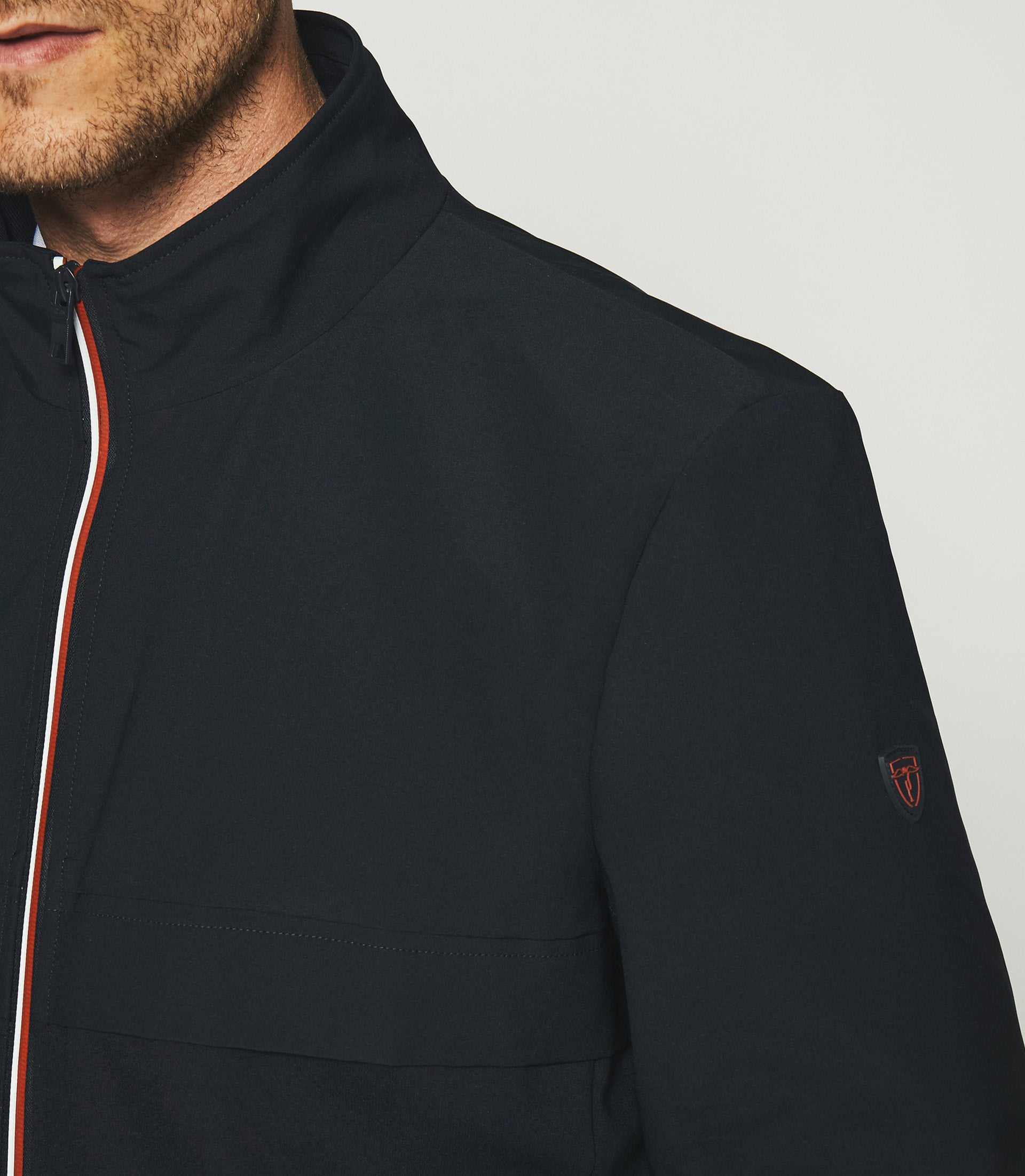 Blouson sport bi - matière marine ROYCE - IZAC