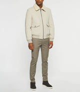 Blouson en laine à col amovible mastic MATHIAS - IZAC