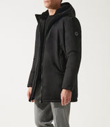 Parka longue à capuche noire MIRKO - IZAC