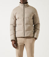 Doudoune col montant matelassé beige MADRID - IZAC