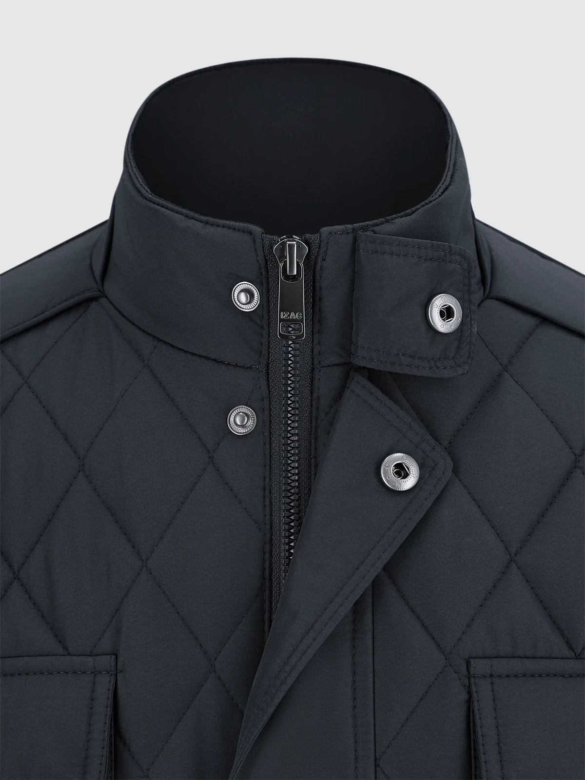 Blouson col montant marine - IZAC