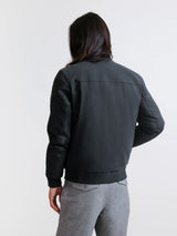 Black high-neck jacket
