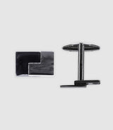 Boutons de manchette rectangle en métal - IZAC