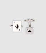 Boutons de manchette métal argenté HAIM - IZAC