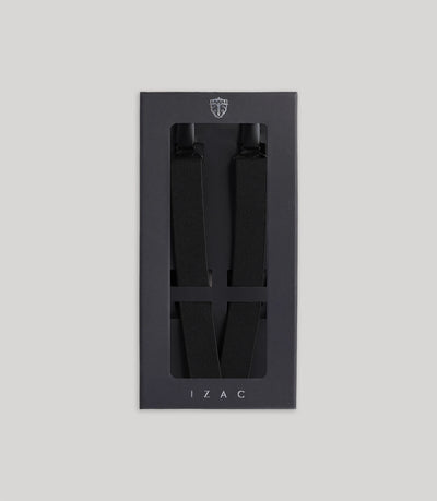 Paire de bretelles noires - IZAC