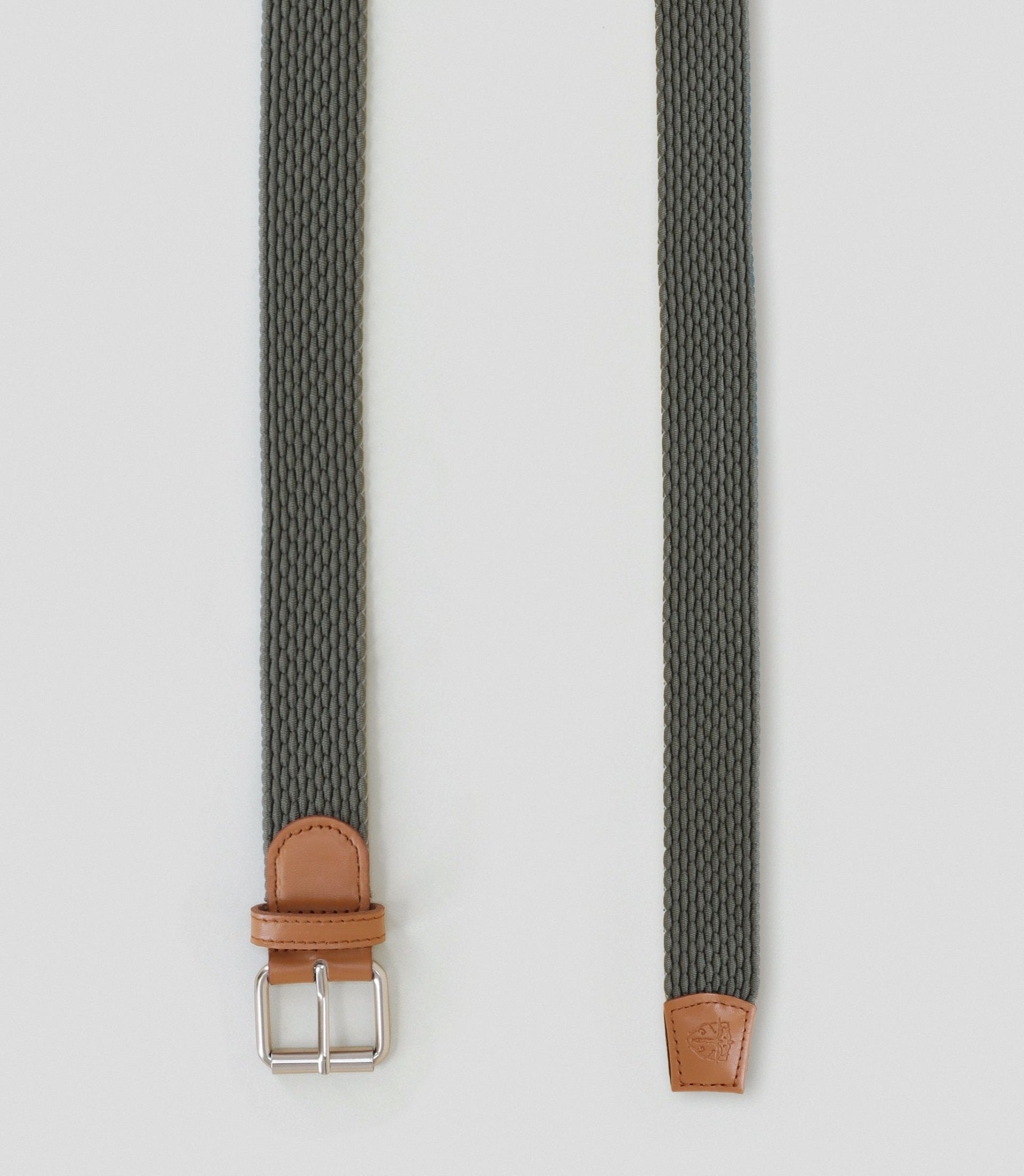 Ceinture tressée kaki - IZAC