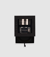 Coffret ceinture réversible en cuir noir et marron COFF17 - IZAC