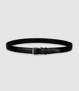 Ceinture en cuir 35mm ajustable noire CUI - IZAC