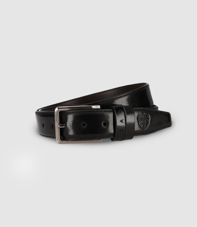 Ceinture à ardillon noire - IZAC