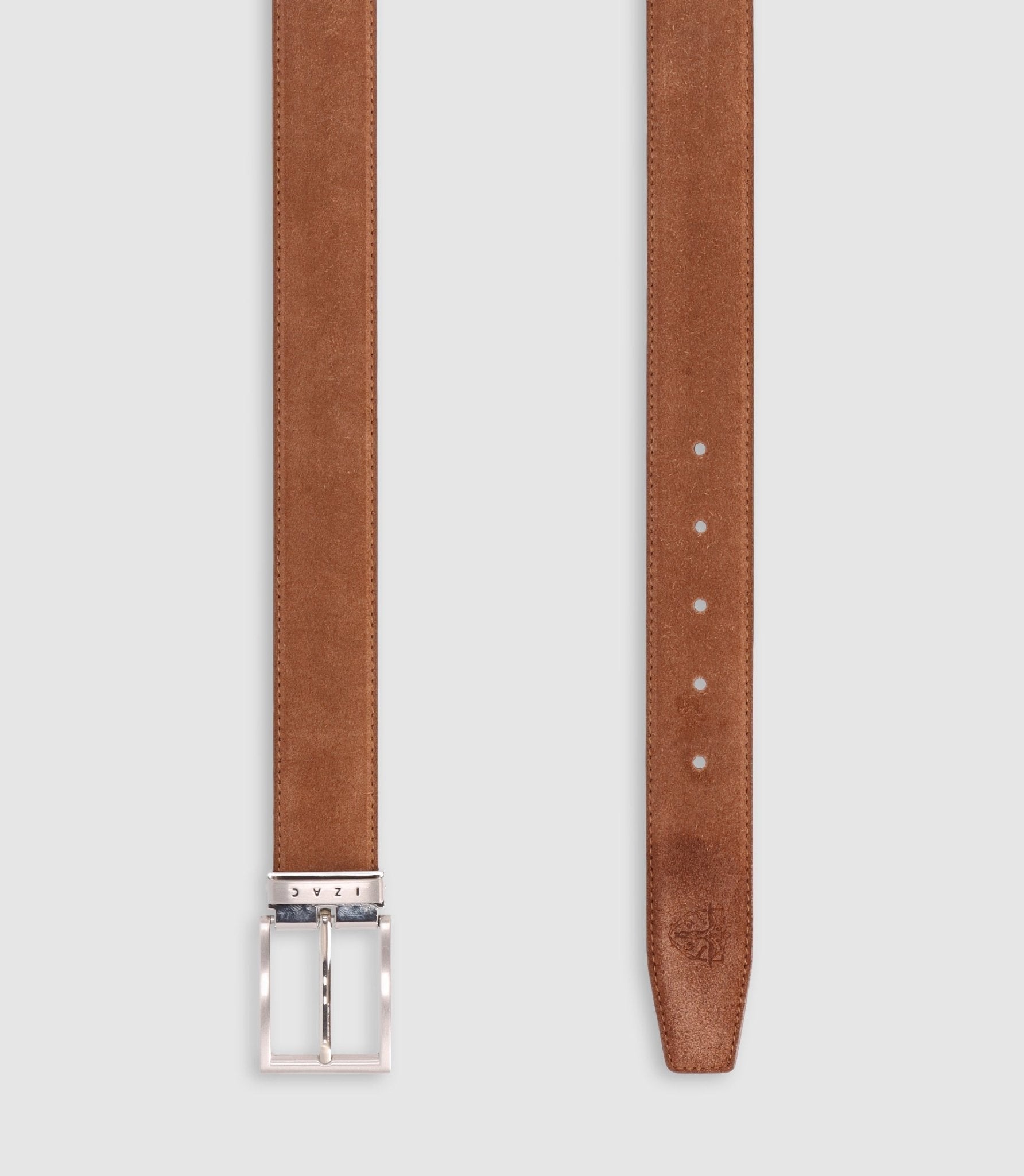 Ceinture avec boucle réversible camel - IZAC