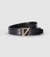 Ceinture réversible avec plaque en métal marine - IZAC