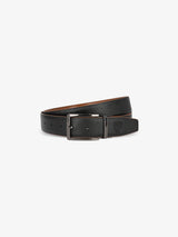 Ceinture réversible noir et camel - IZAC