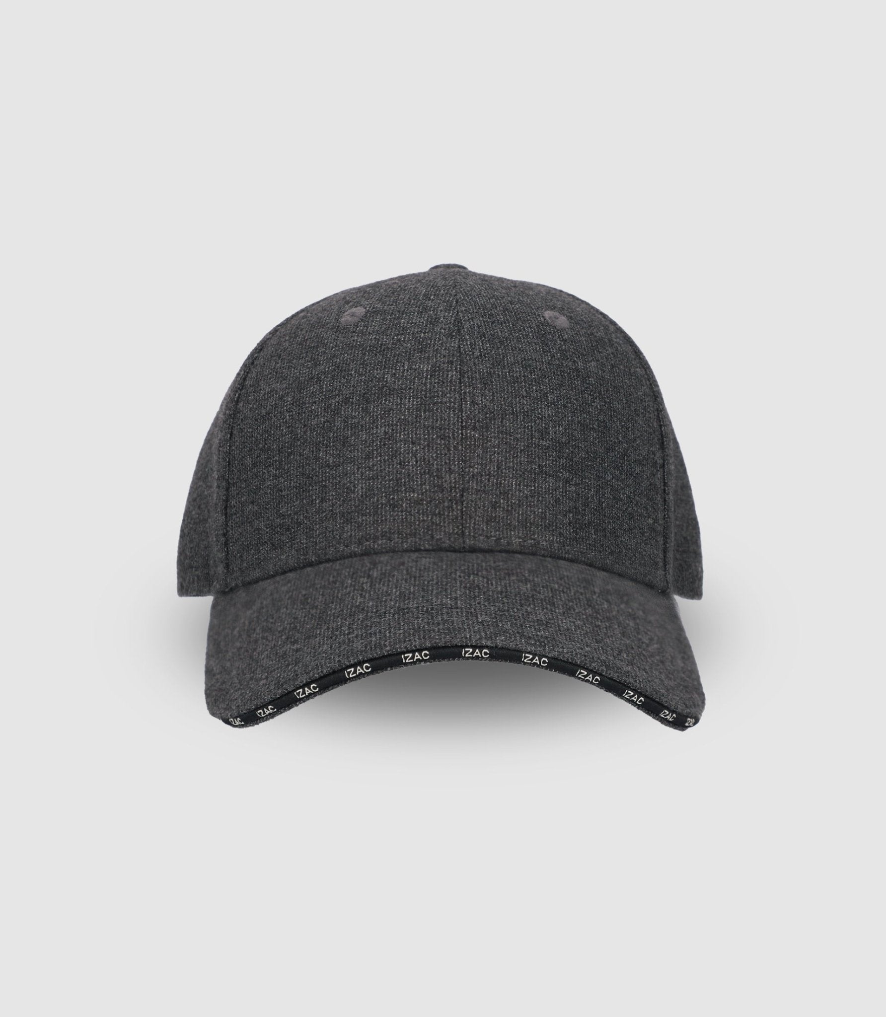 Casquette en tissu armuré anthracite - IZAC