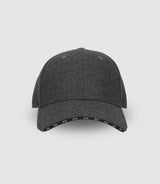 Casquette en tissu armuré anthracite - IZAC