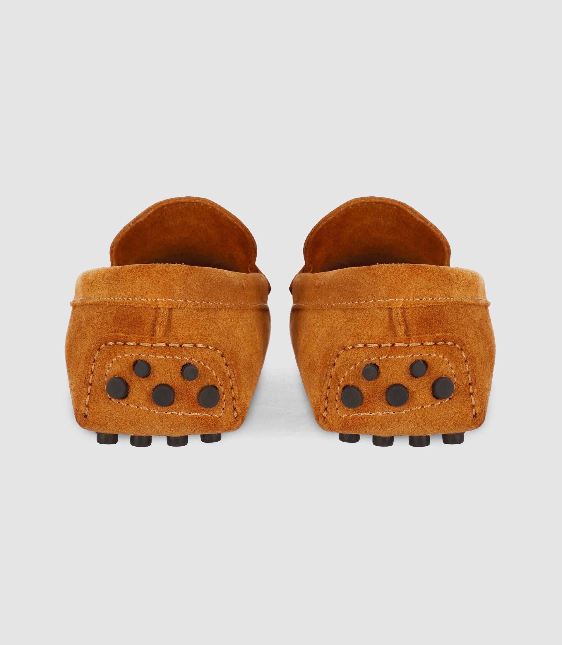 Mocassin en croute velours CAMEL - IZAC