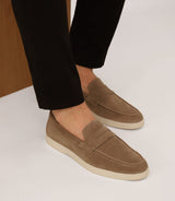 Mocassin en daim beige - IZAC