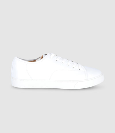 Baskets à lacets en cuir blanches - IZAC