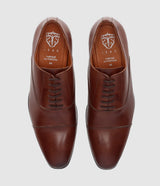 Richelieu en cuir marron OREGON - IZAC