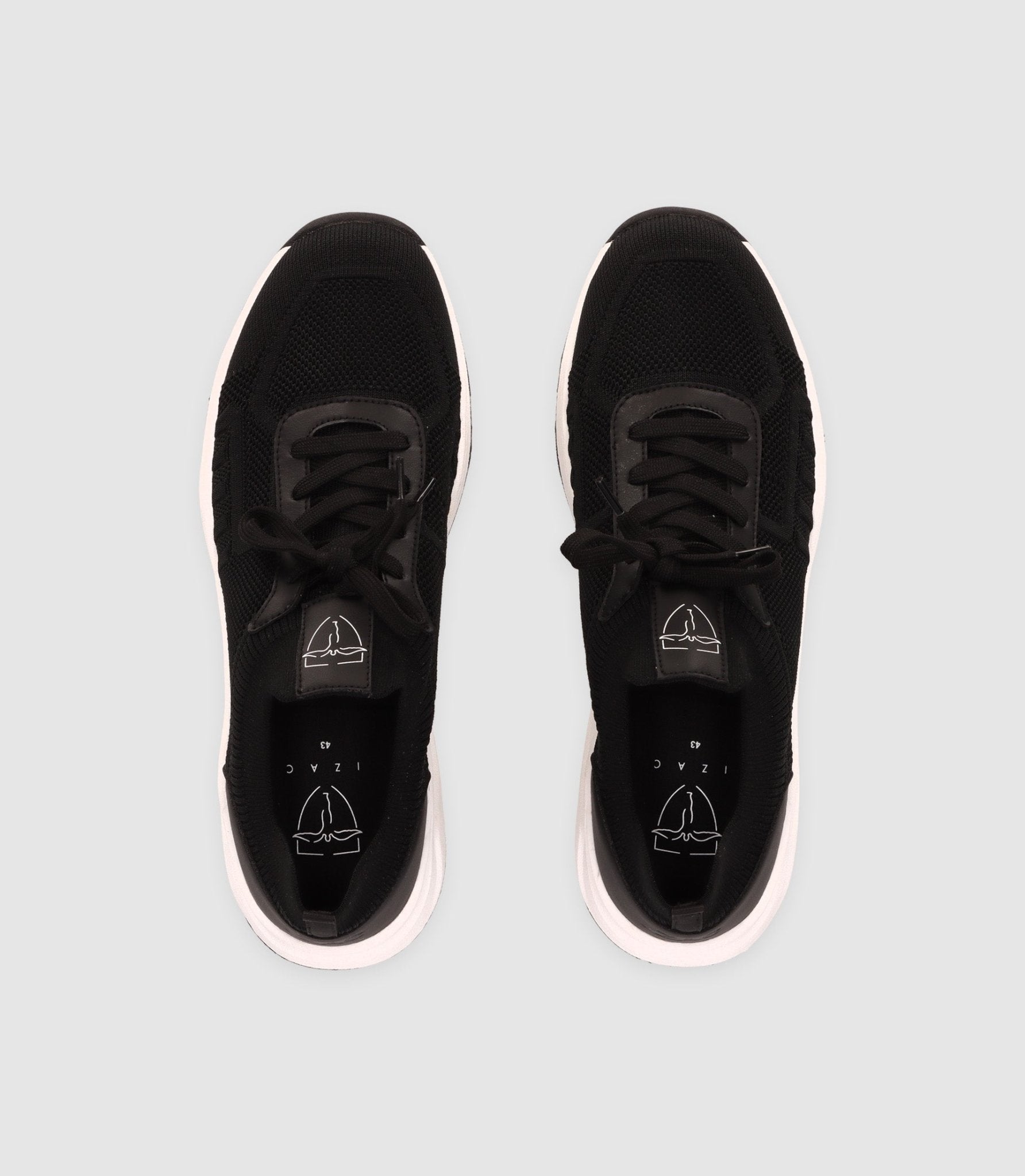 Chaussures sneakers en maille noires - IZAC