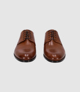 Chaussures derby en cuir marron - IZAC