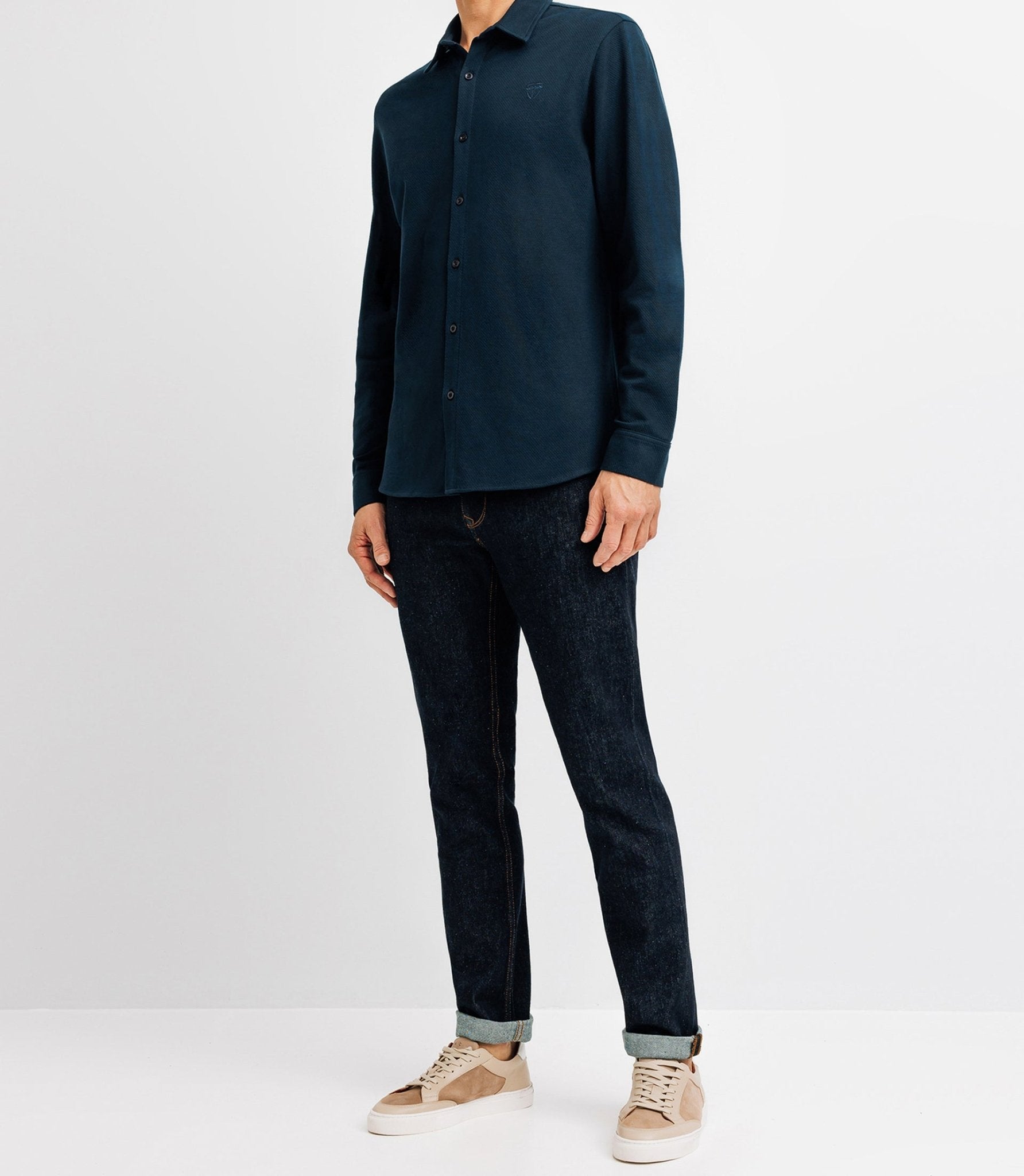 Chemise casual avec logo marine - IZAC