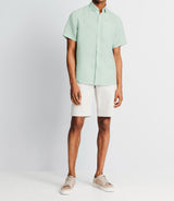 Chemise en lin vert clair - IZAC