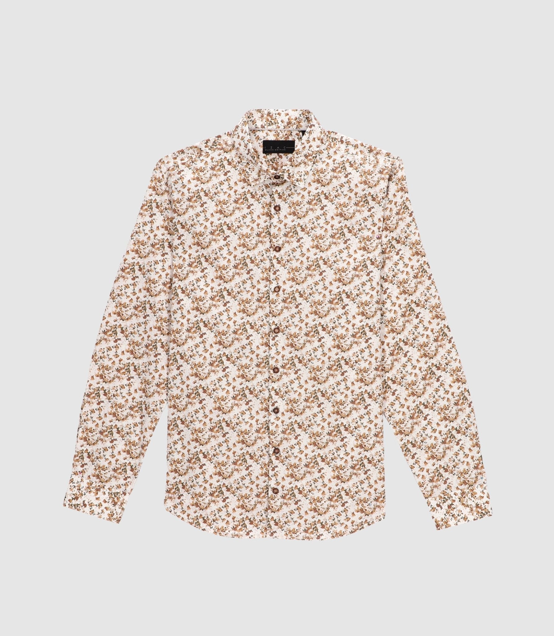 Chemise à imprimé floral kaki JACKIBT - IZAC